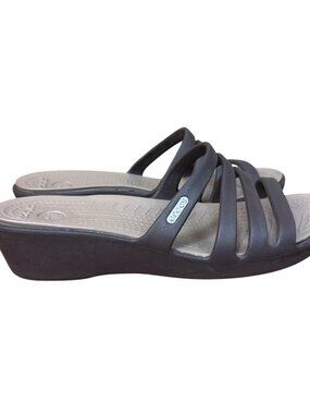 Crocs Rhonda Wedge Sandals 8